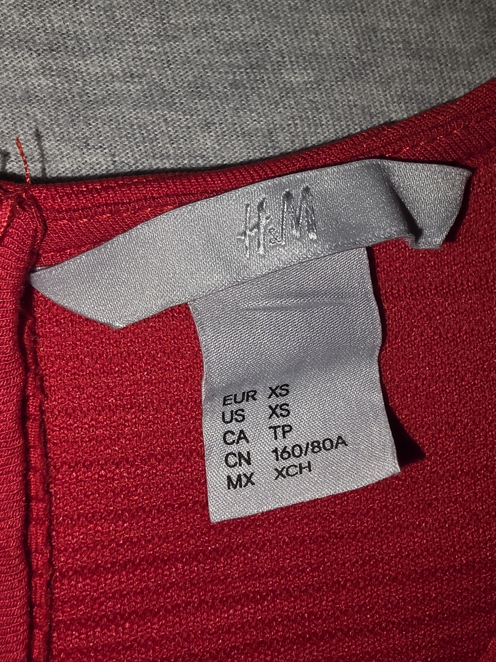 H&M Red Cap-Sleeve Midi Sheath Dress - Picture 3 of 8